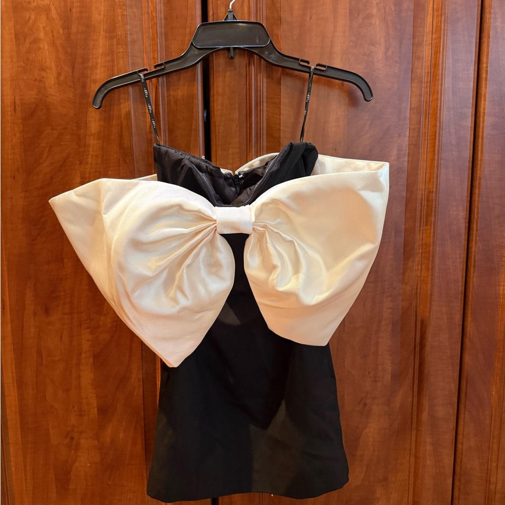 Club L London Black and White Mini Dress- never worn